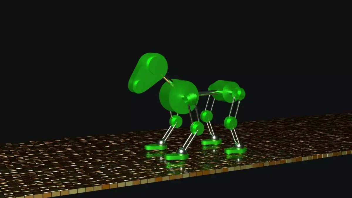 robot-dog animation Low-poly 3D model