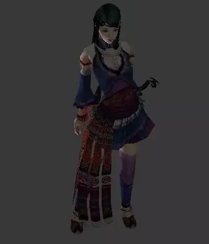 Female Scimitar 3D model