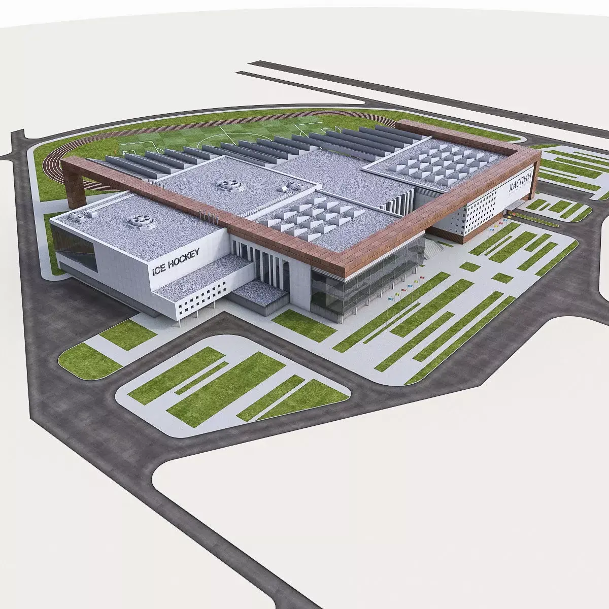 Sports Complex 02  Low-poly 3D model