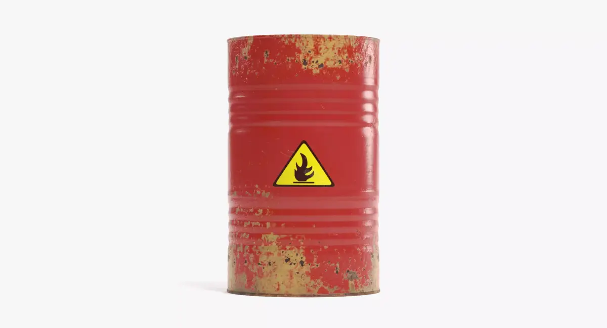 -Flammable Barrel- 3D model