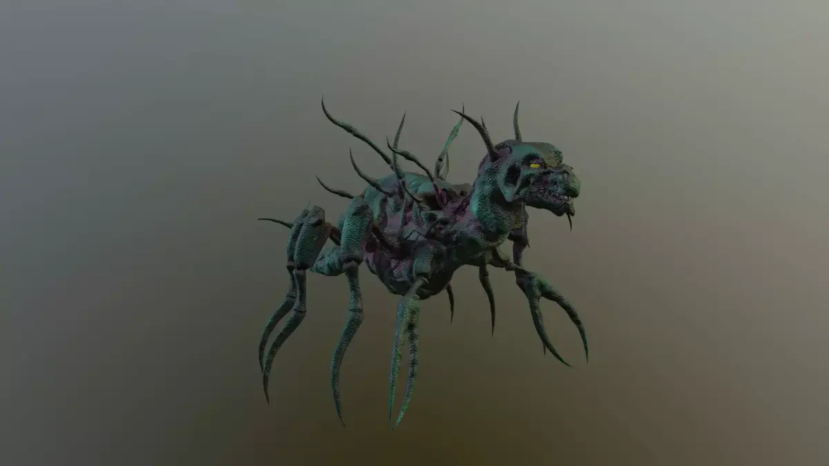 Monster Bone Beetle Low-poly 3D model