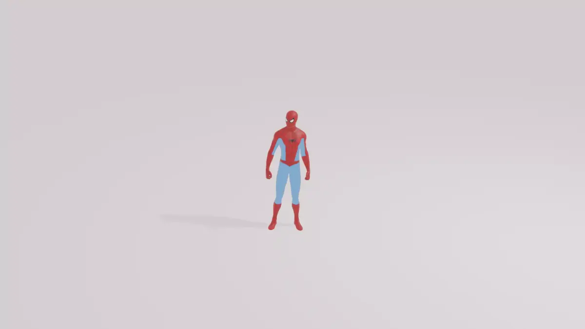 Spider man Low-poly 3D model