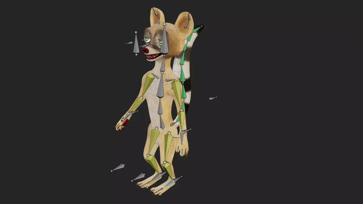 Cartoon animal 3D model