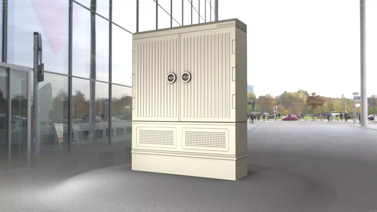 Electrical Distribution Cabinet 149 Low-poly 3D model