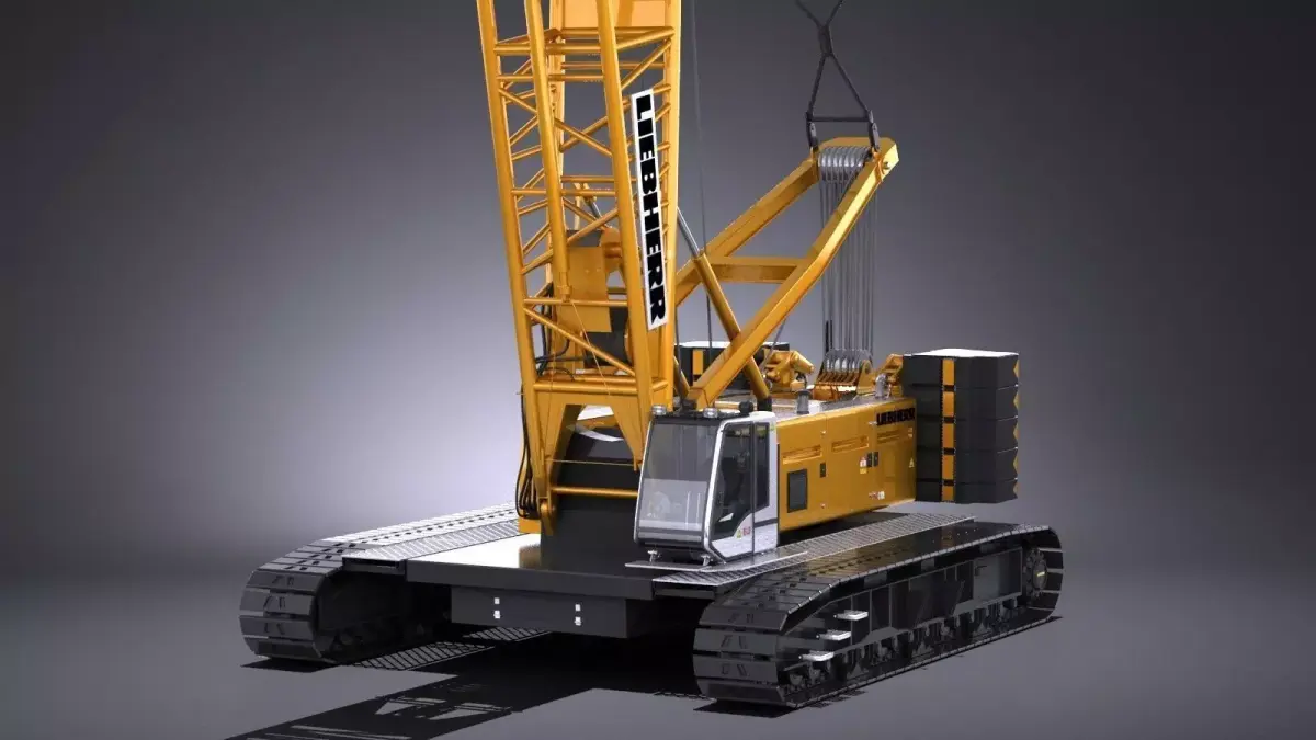 Liebherr LR 1160 Hydraulic Lift Crane 3D model