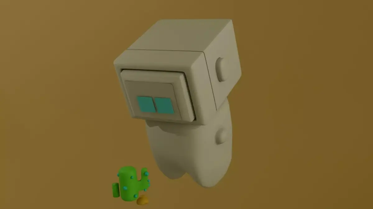 Mini robotic character for download  3D model