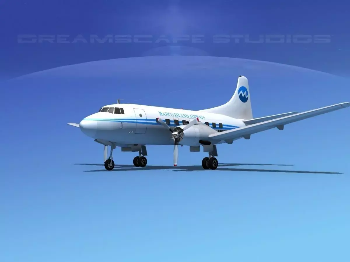 Martin 404 Marco Island Airways 3D model