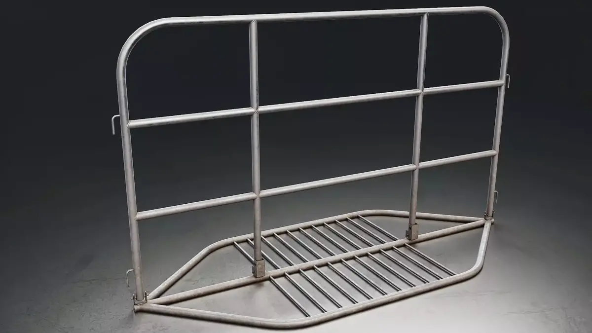 Metal Livestock Gate Barrier Low-poly 3D model