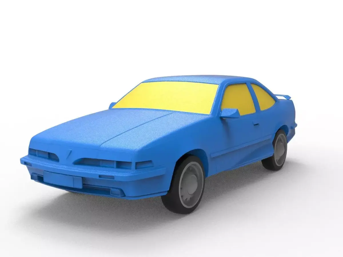 Pontiac Sunbird 1993 Classic Car 3D print model