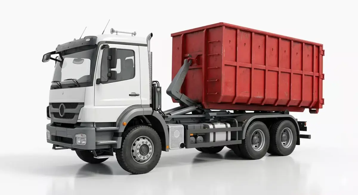 Heavy Duty Hook Lift Roll Off Truck 3D model