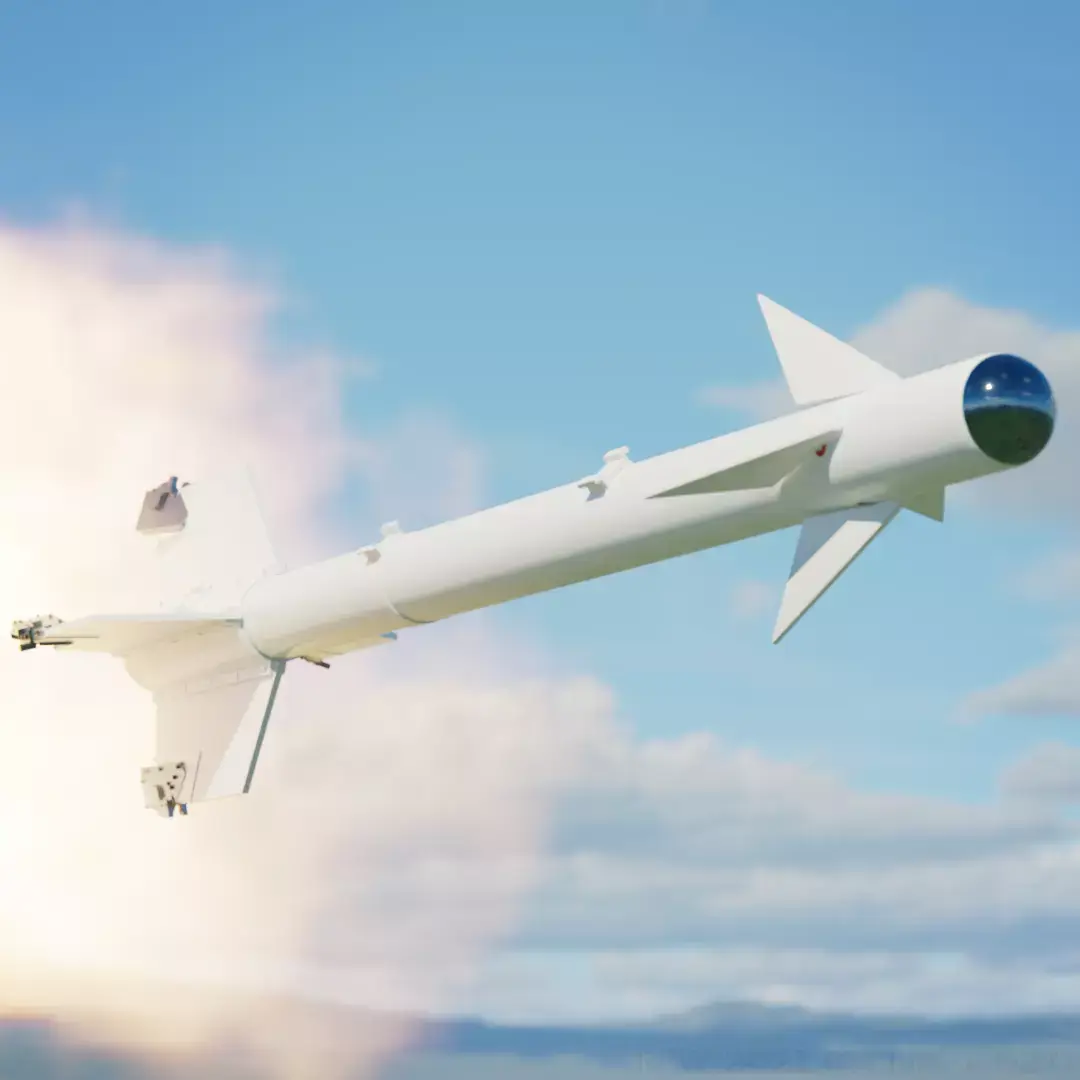 AIM-9B Sidewinder USAF and USN 3D model