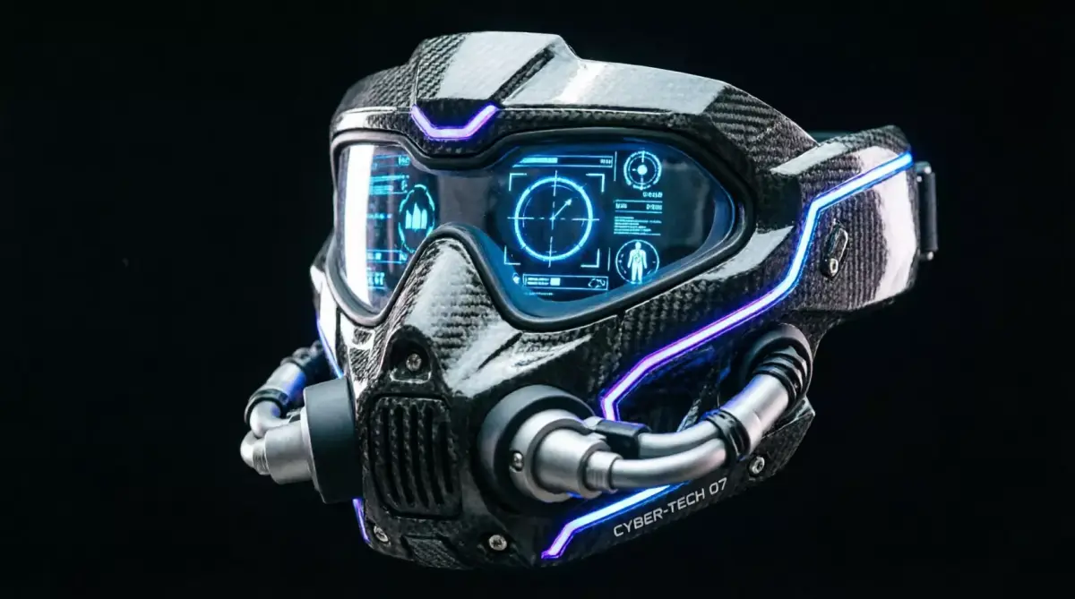 Cyberpunk Sci-Fi Mask 3D model