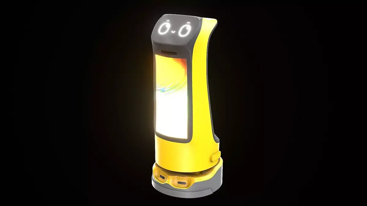 Modern Restaurant Robot Low-poly 3D model