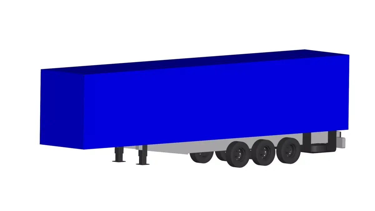 Truck Trailer 3D model from CGTrader