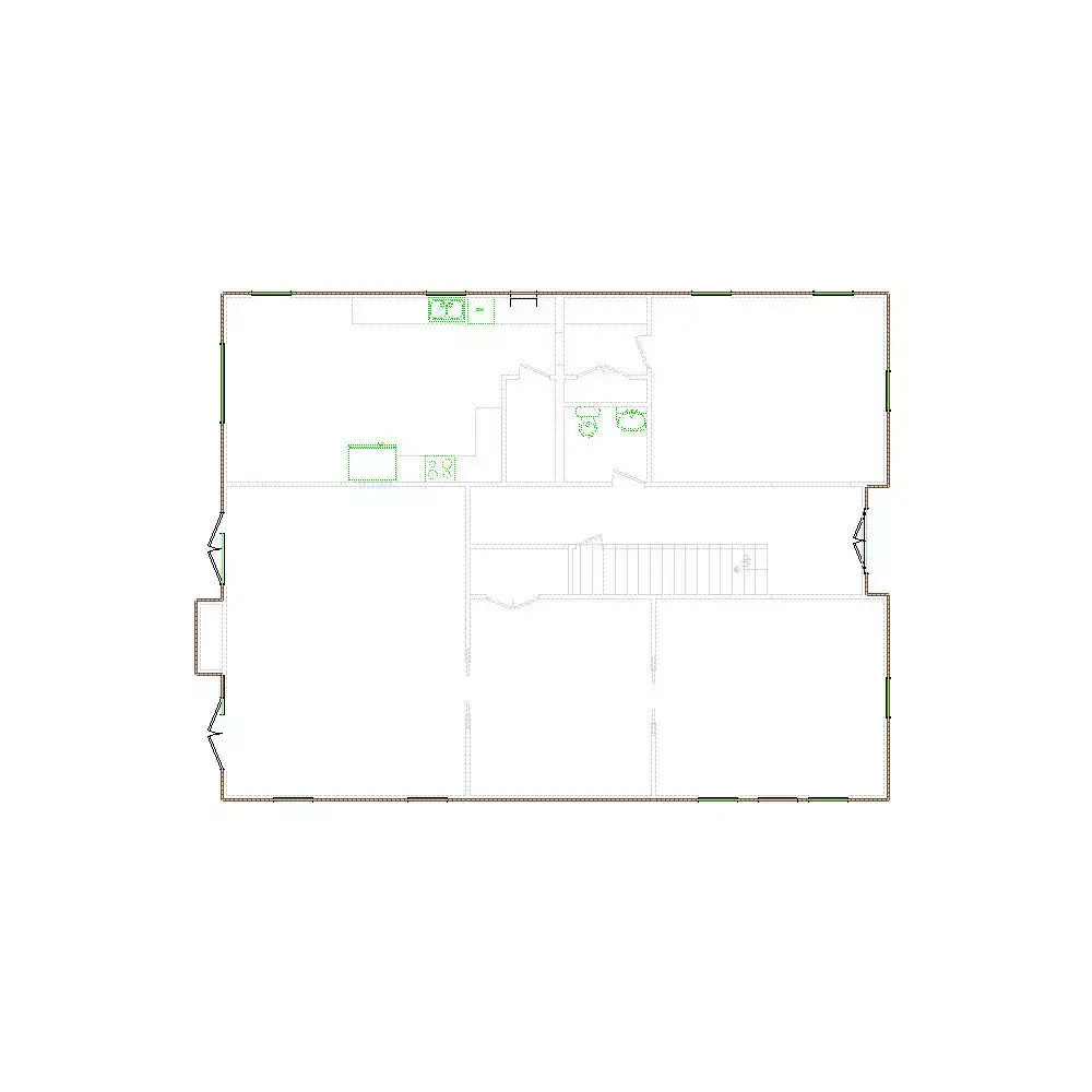 Detailed Exterior Sketch by Interior - 4001-4500 SF - Xactimate 3D model