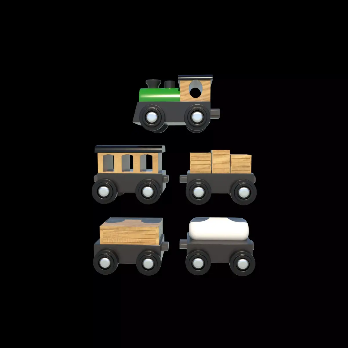 toy train 3D model 13