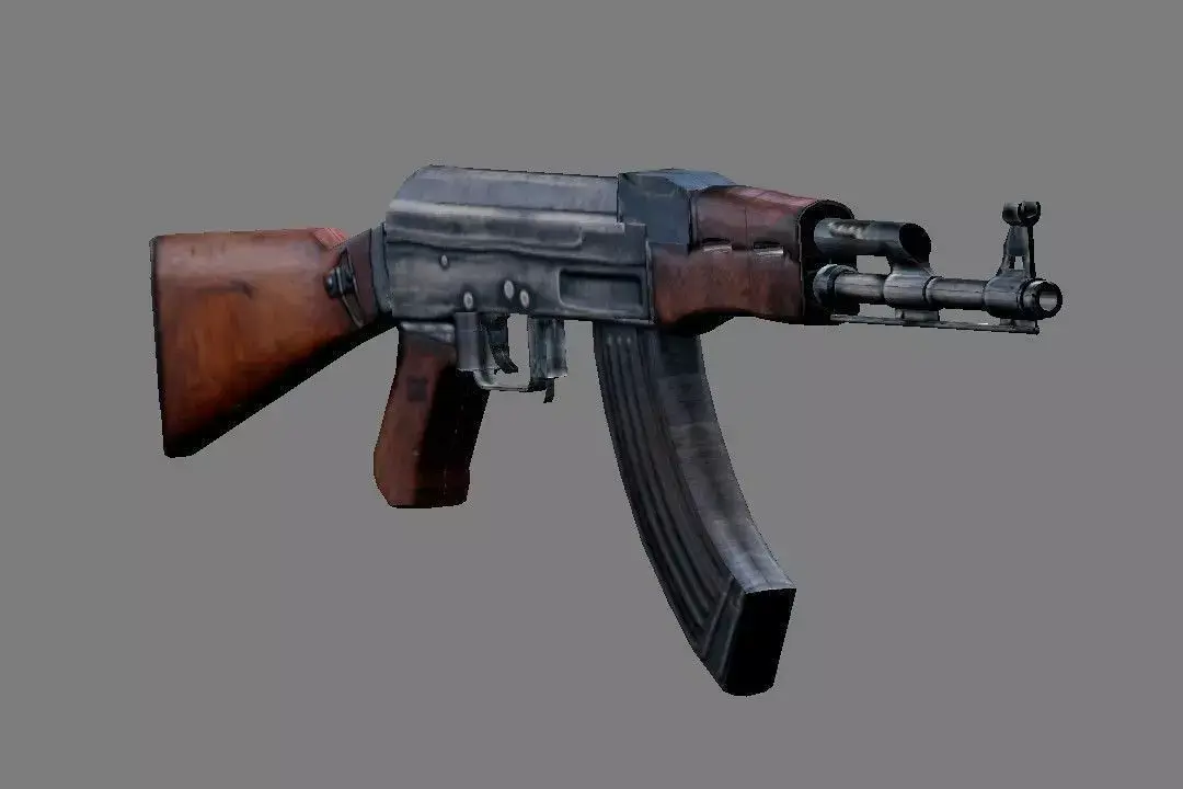 Ak-47 Gun Low-poly 3D model purchase