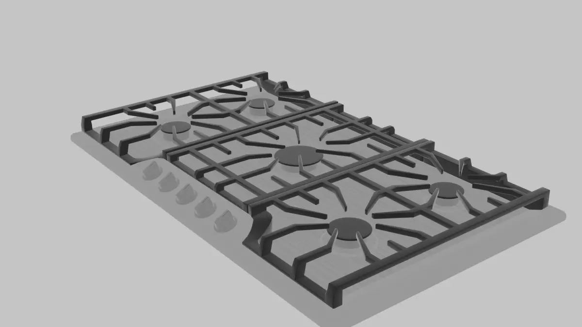 Gas Cooktop 3D model