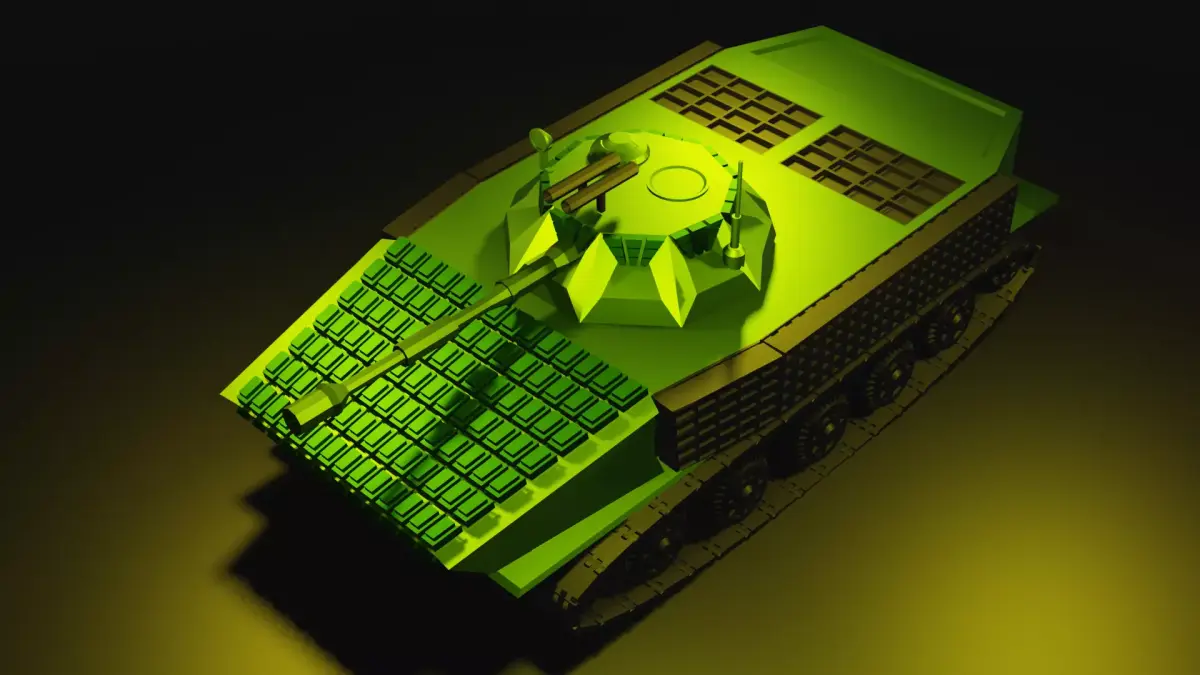 Low Poly Military Vechile Low-poly 3D model