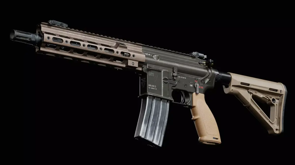 HK416 SMR Low-poly 3D model