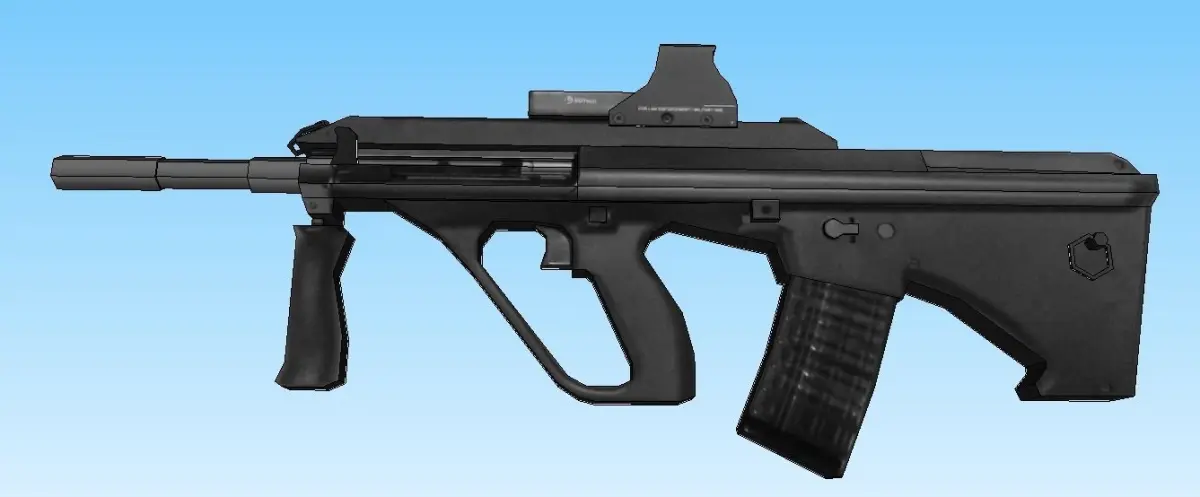 AUG A3 Low-poly 3D model