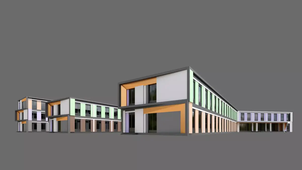 High School ID026 3D model