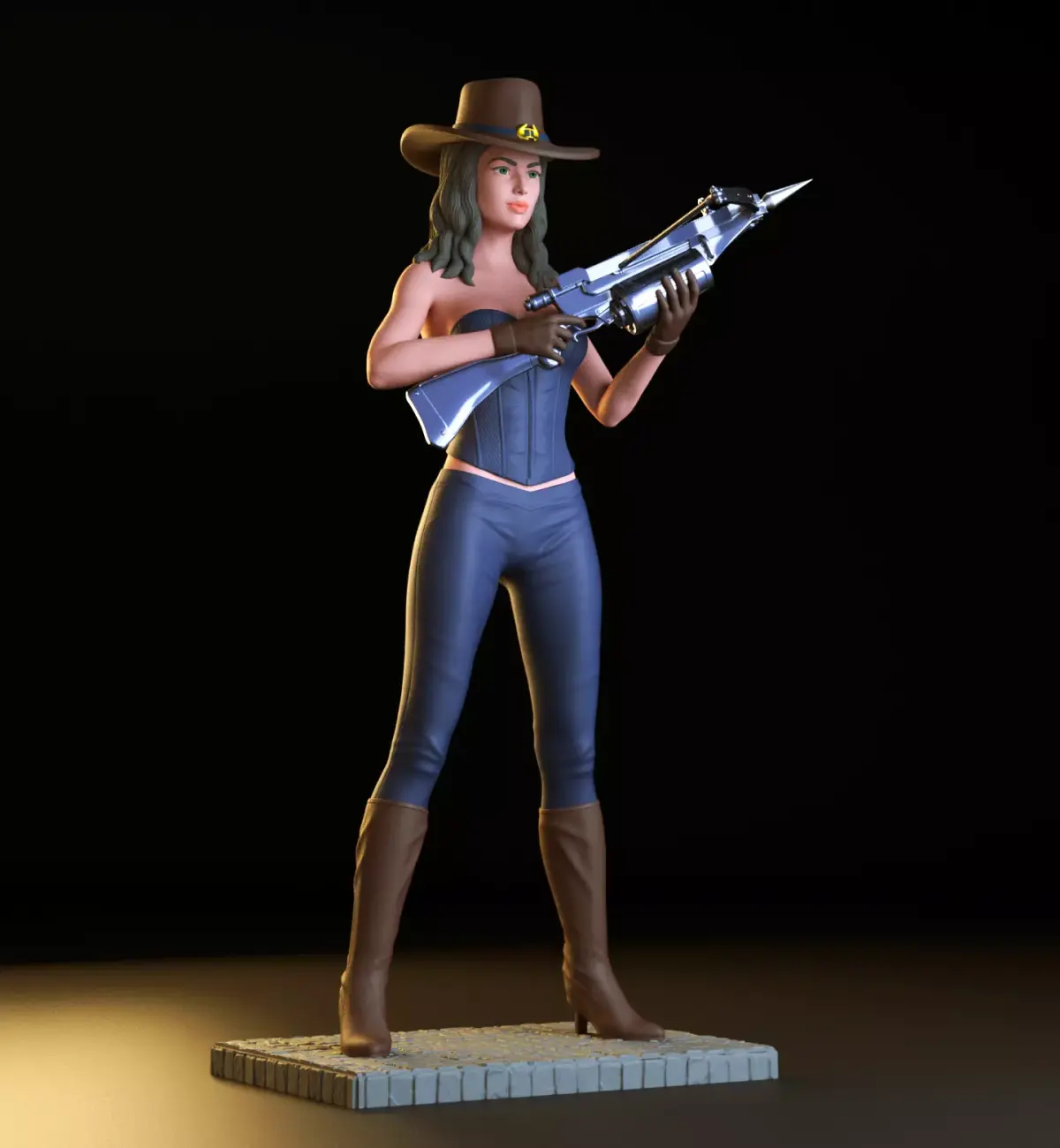 Van Helsing Girl 3D print model