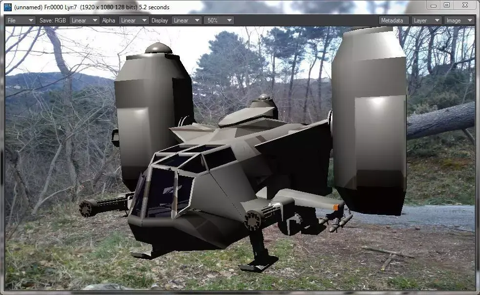 copter militari ecivil 3D model