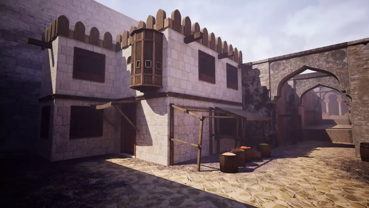Modular Arab City Low-poly 3D model