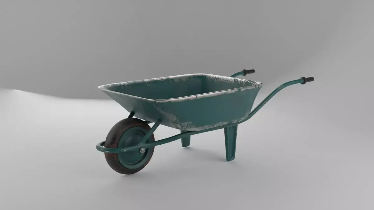 old wheelbarrow 3D model