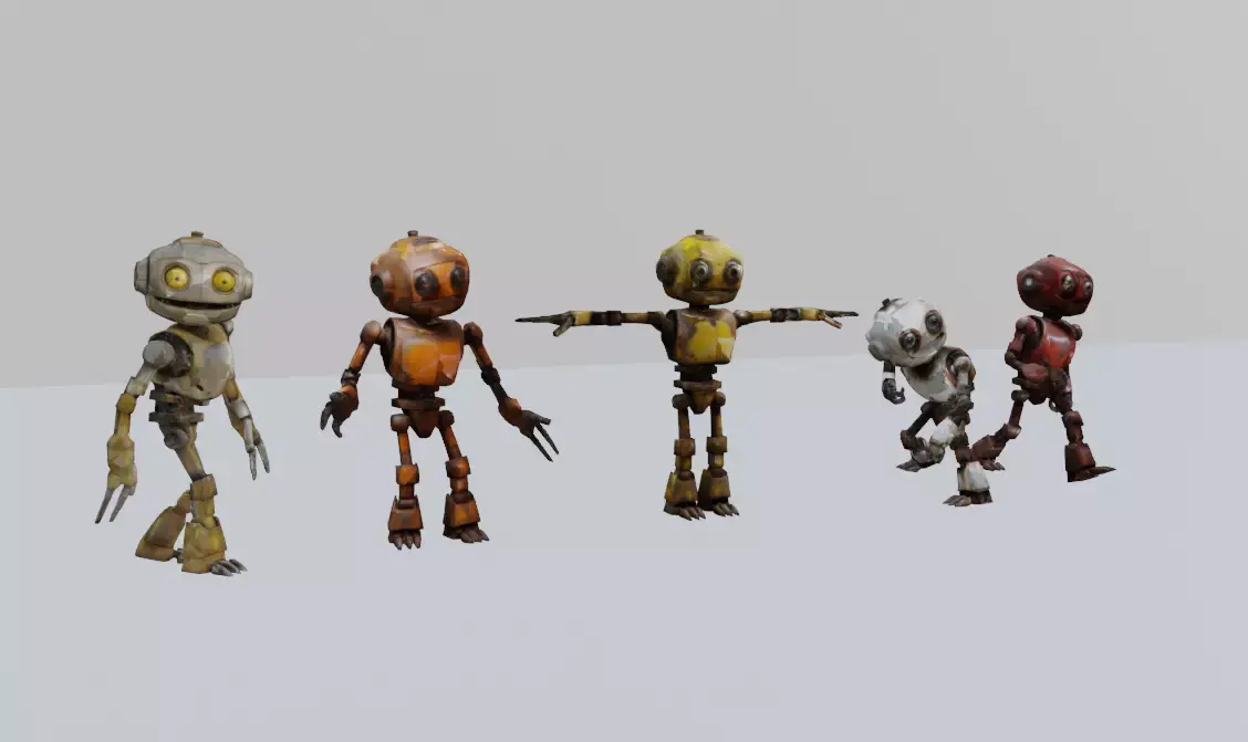 Post-Apocalyptic Robot 3D model