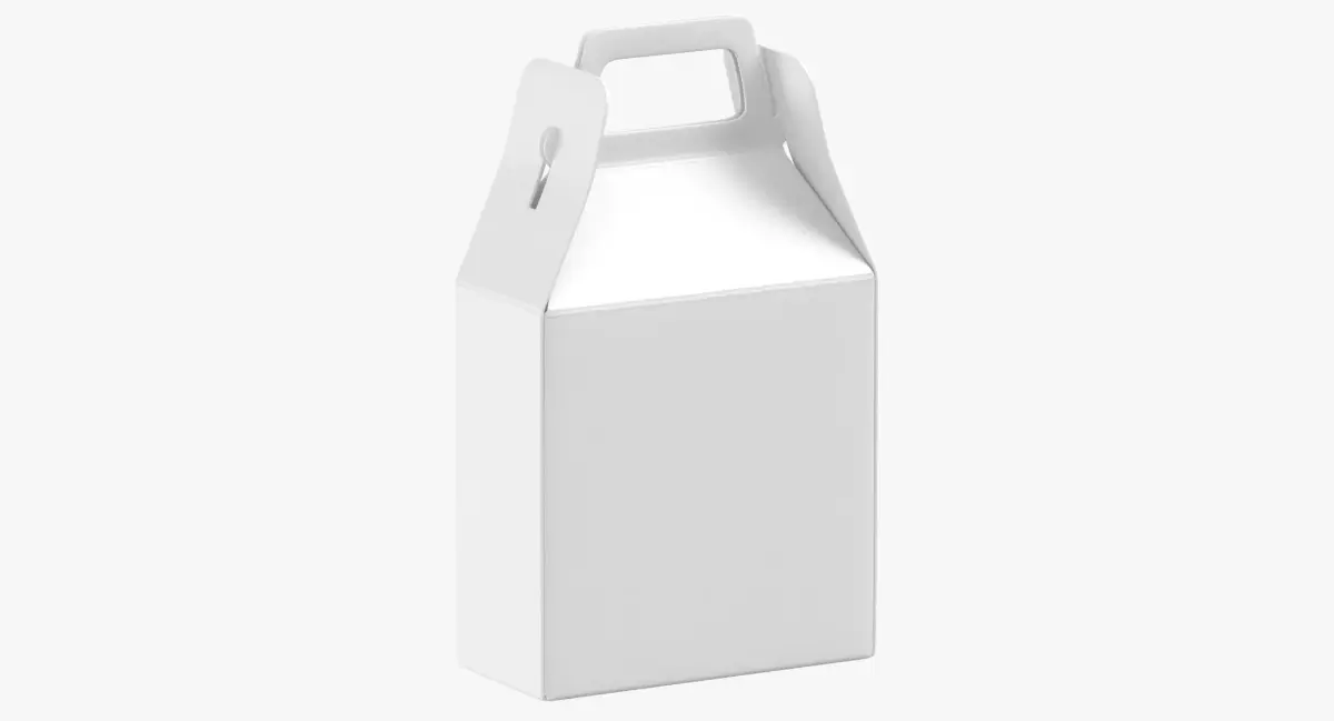 Paper Box 02 White 3D model