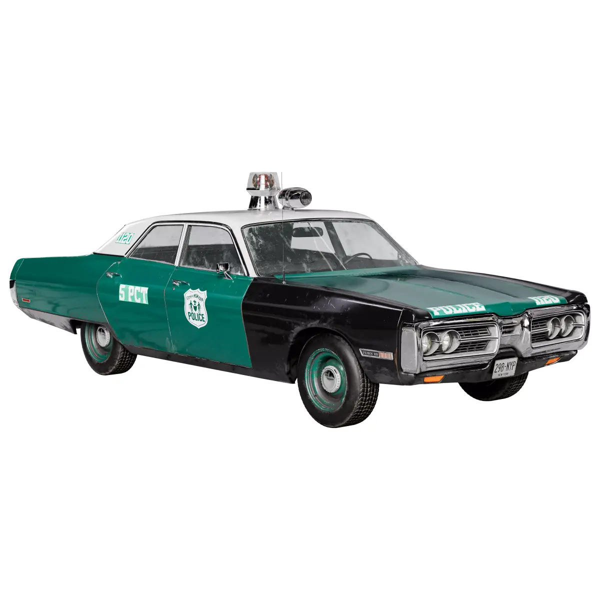 Plymouth Fury III 1970 NYPD Police Car 3D model