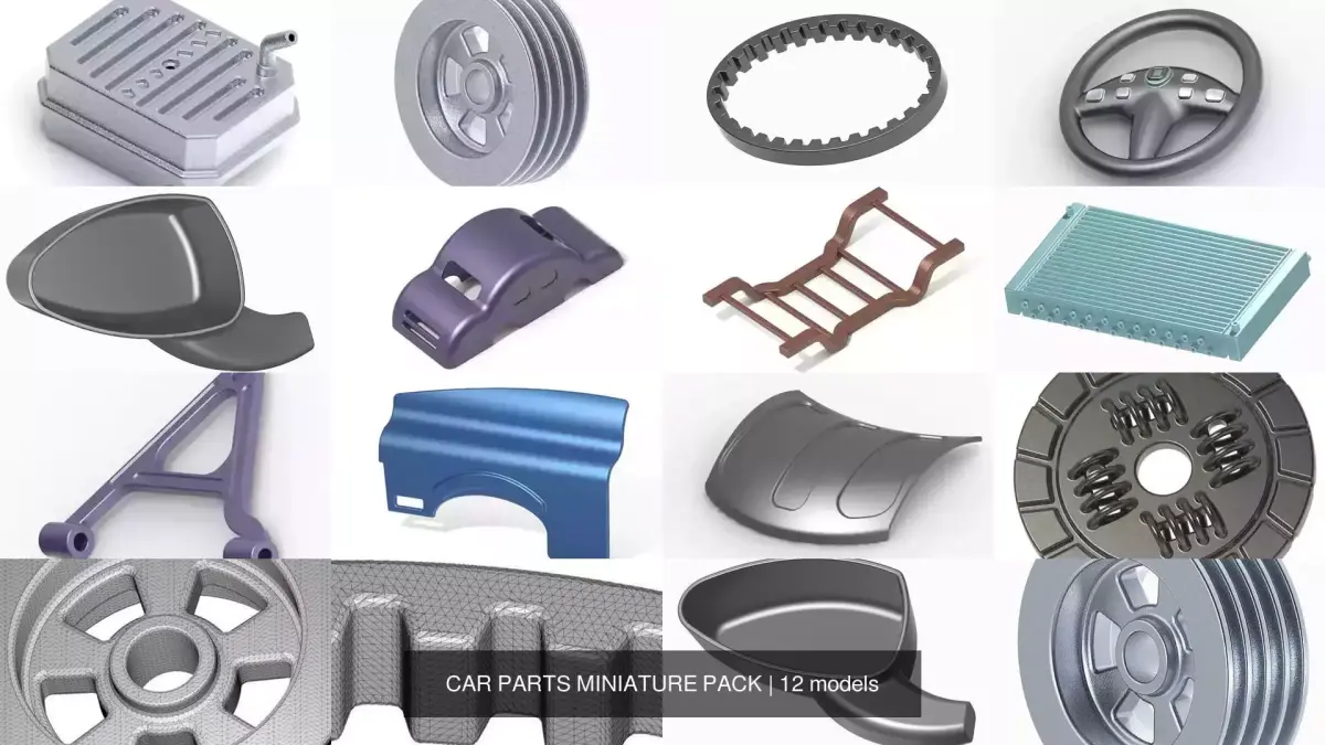 CAR PARTS MINIATURE PACK