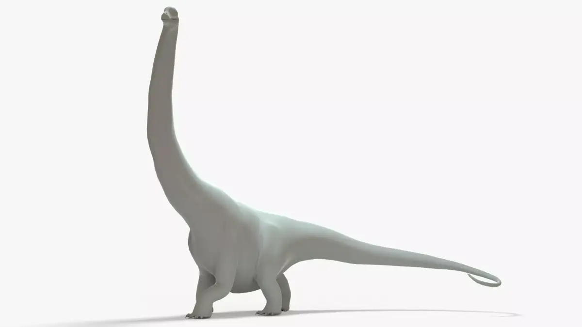 Argentinosaurus Rigged Basemesh Low-poly 3D model
