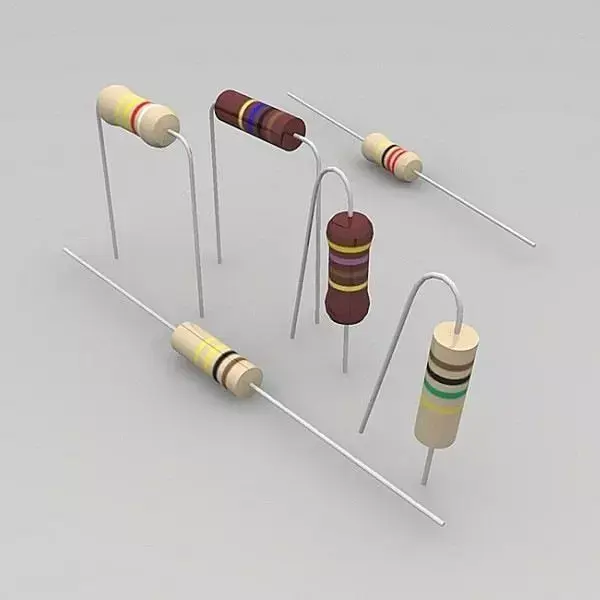 resistors set of Low-poly 3D model