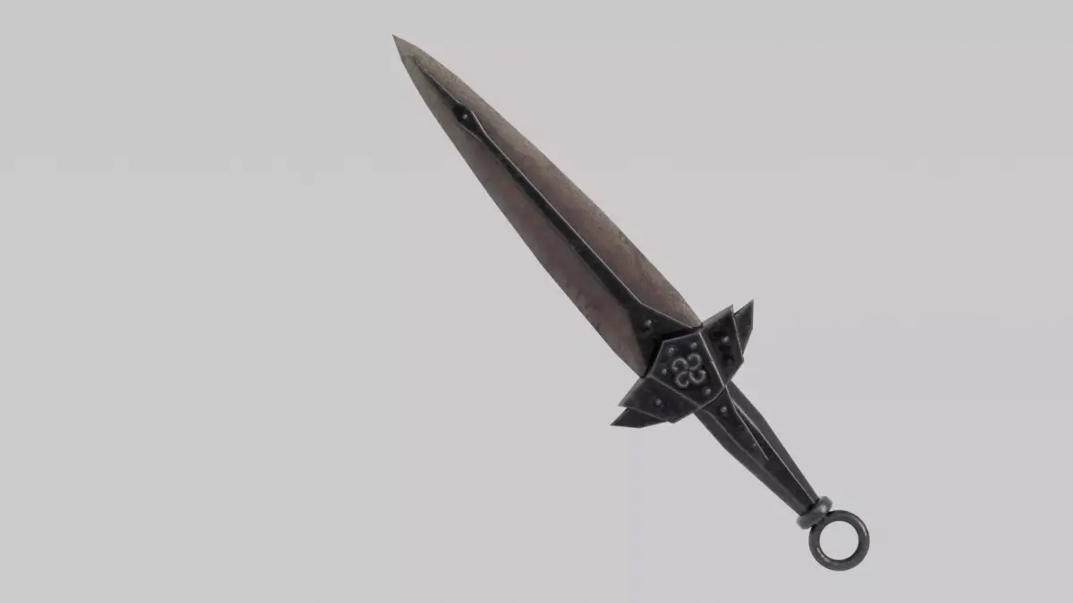 Dragon Bone blade Free low-poly 3D model