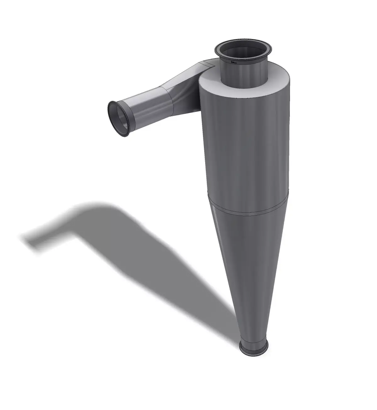 HIGH EFFICIENCY CYCLONE 300mm FOR PNEUMATIC TRANSPORT LINE 3D model