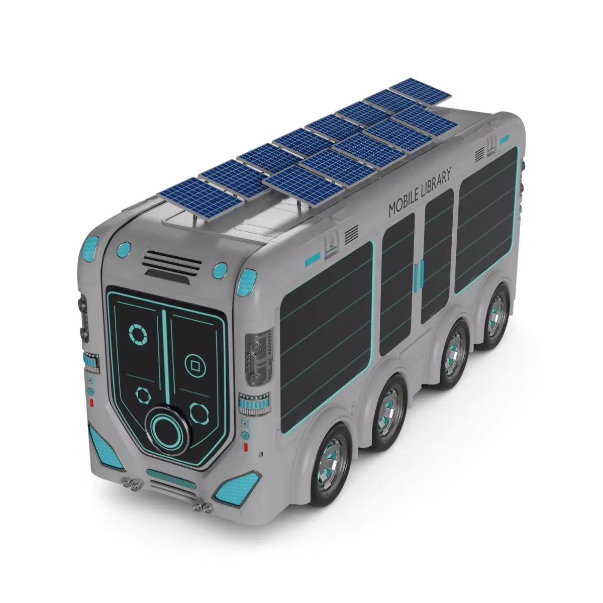 Mobile Library 3D model 2
