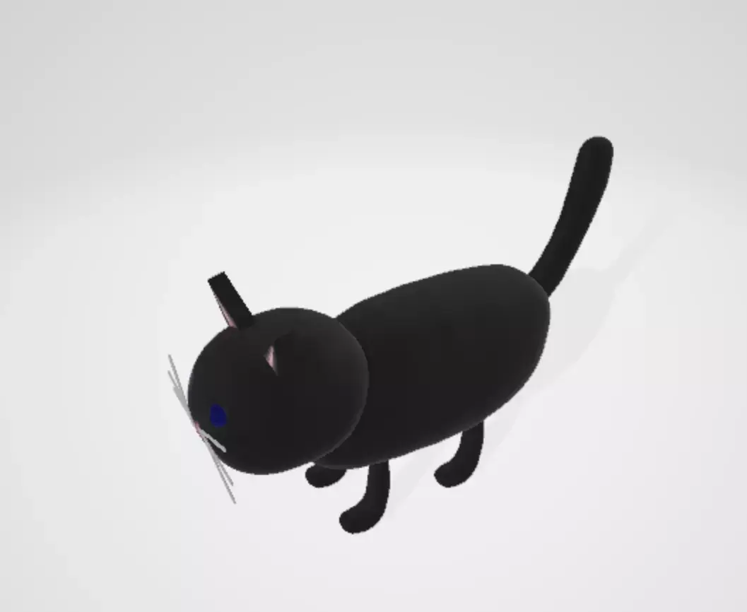 Black Cat 3D model buy