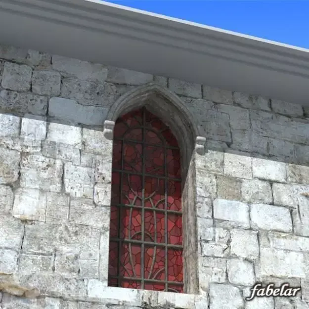 Stained glass window 3D model