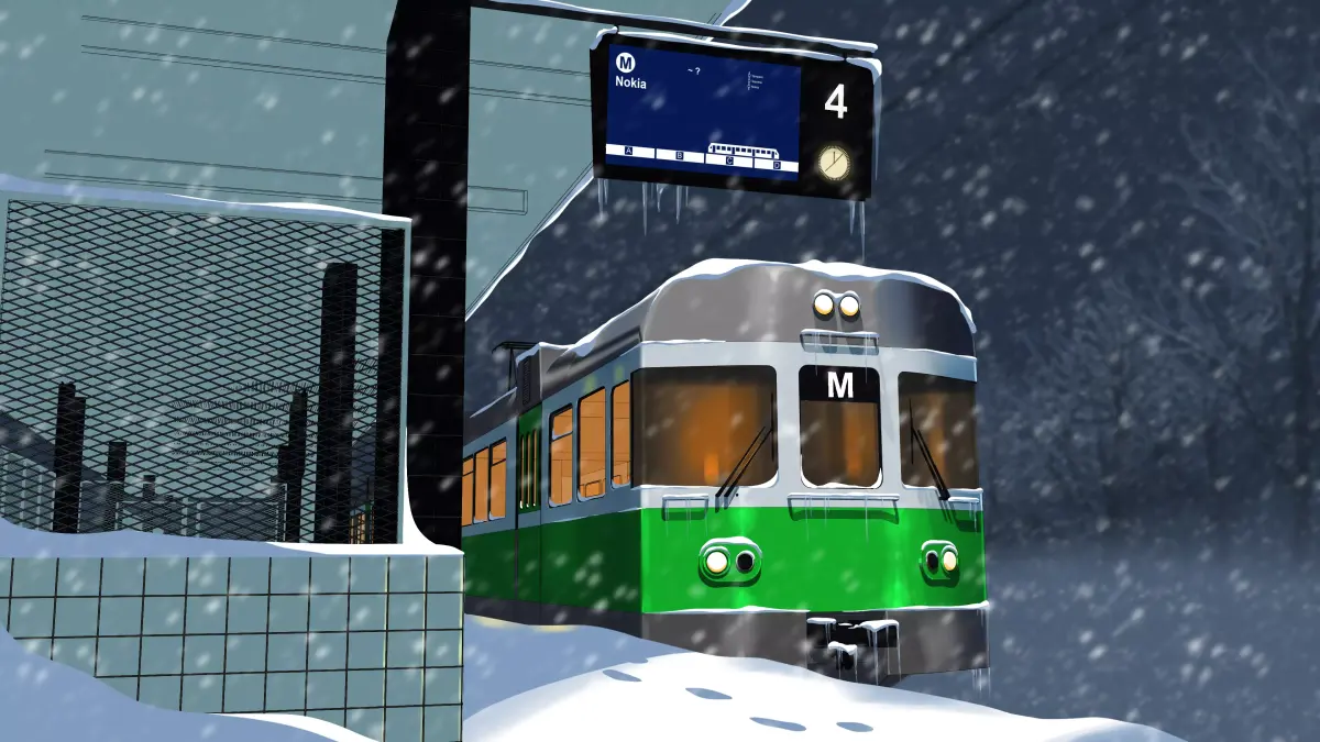 Old SM-2 Anime Train  Low-poly 3D model