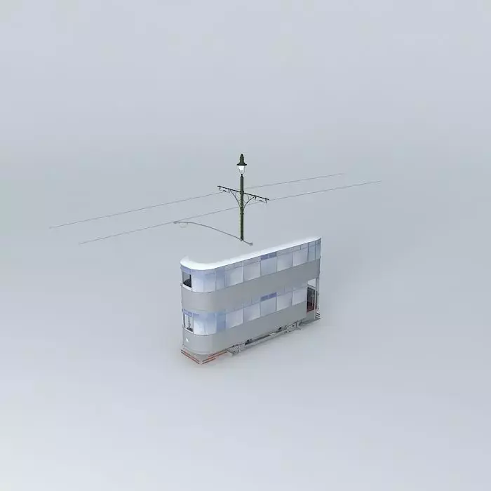 Double decker tram Free 3D model