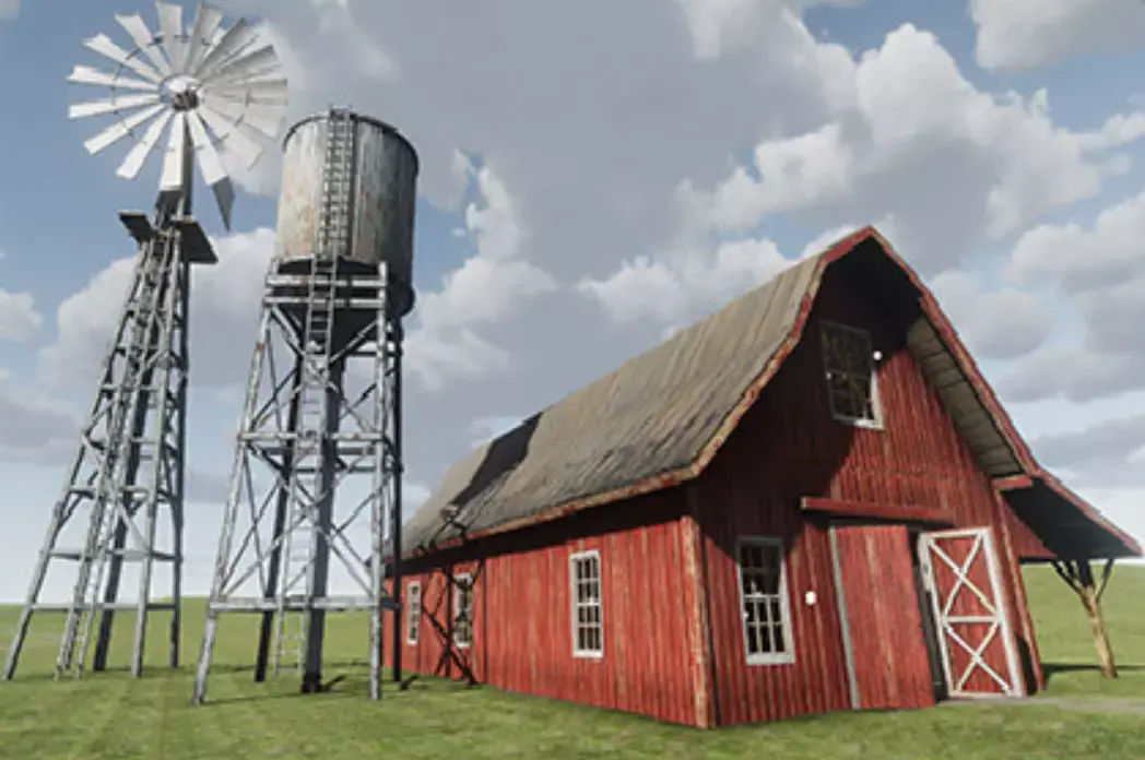 Farm Models Pack Unity Low-poly 3D model