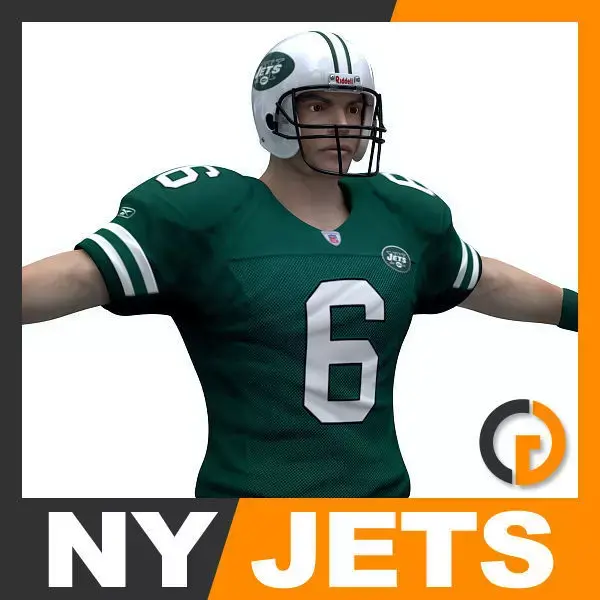 NFL Player New York Jets 3D model