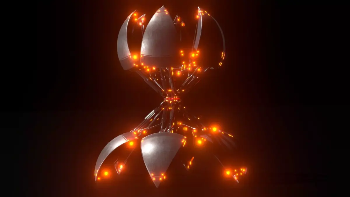 Sphere-Bots Run-Cycle Test on Rough Terrain Free 3D model