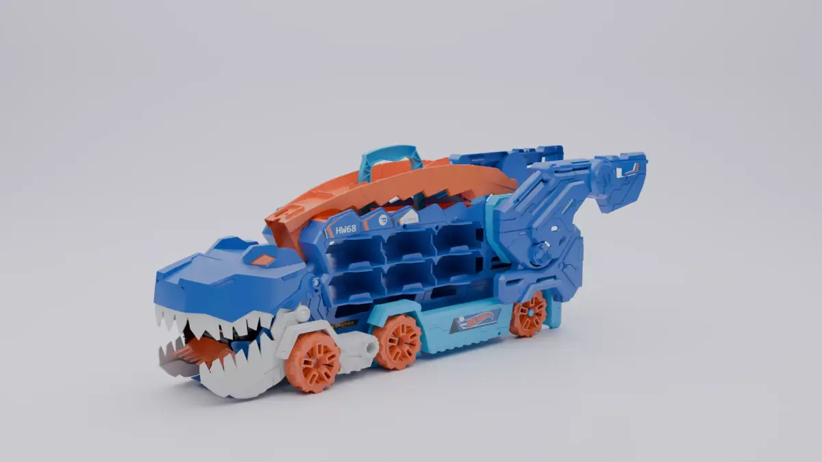 Dinosaur Truck Toys Low-poly 3D model