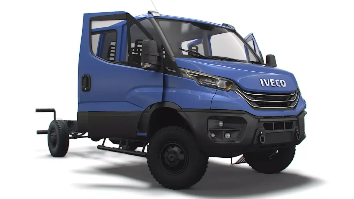 Iveco Daily Doka 4x4 HQ Interior 2023 3D model