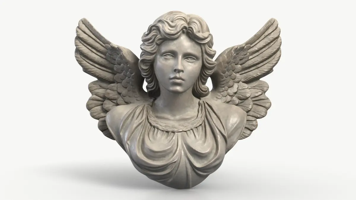Winged Angel Bust 1 3D model