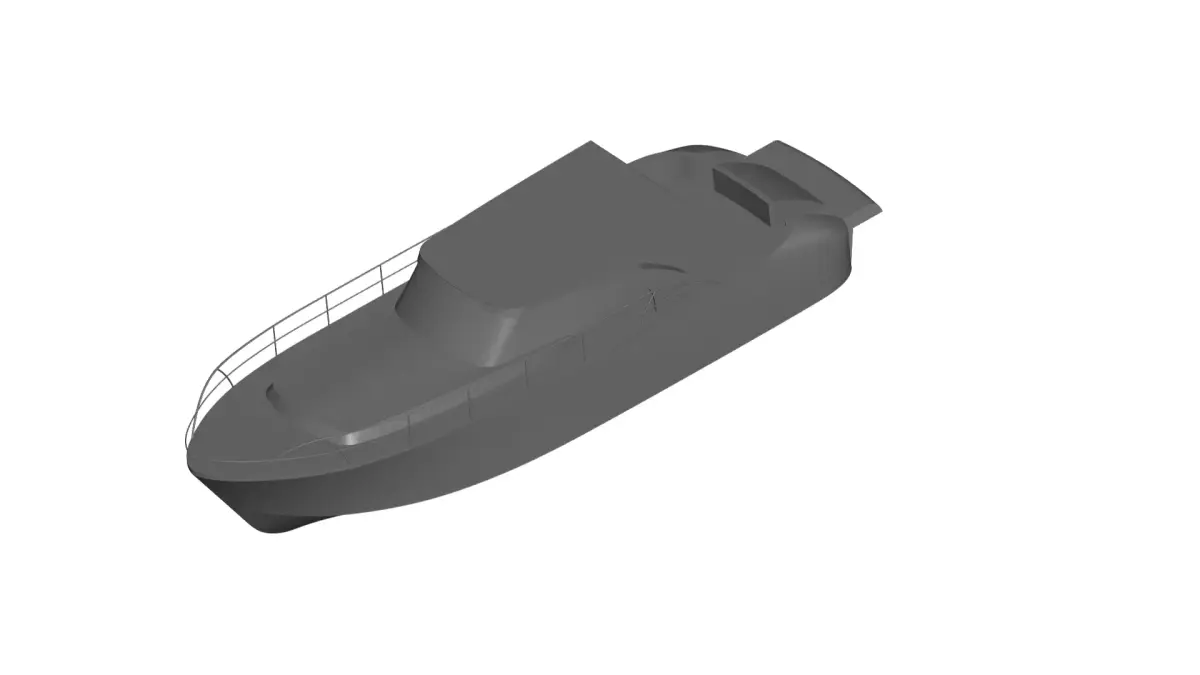 High speed boat 3D model